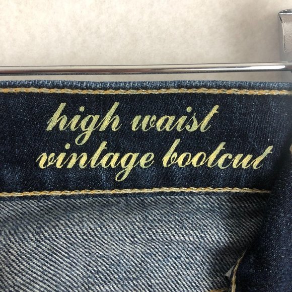 7FAMK High Waist Vintage Bootcut Blue Jeans Sz 28 - Picture 10 of 12